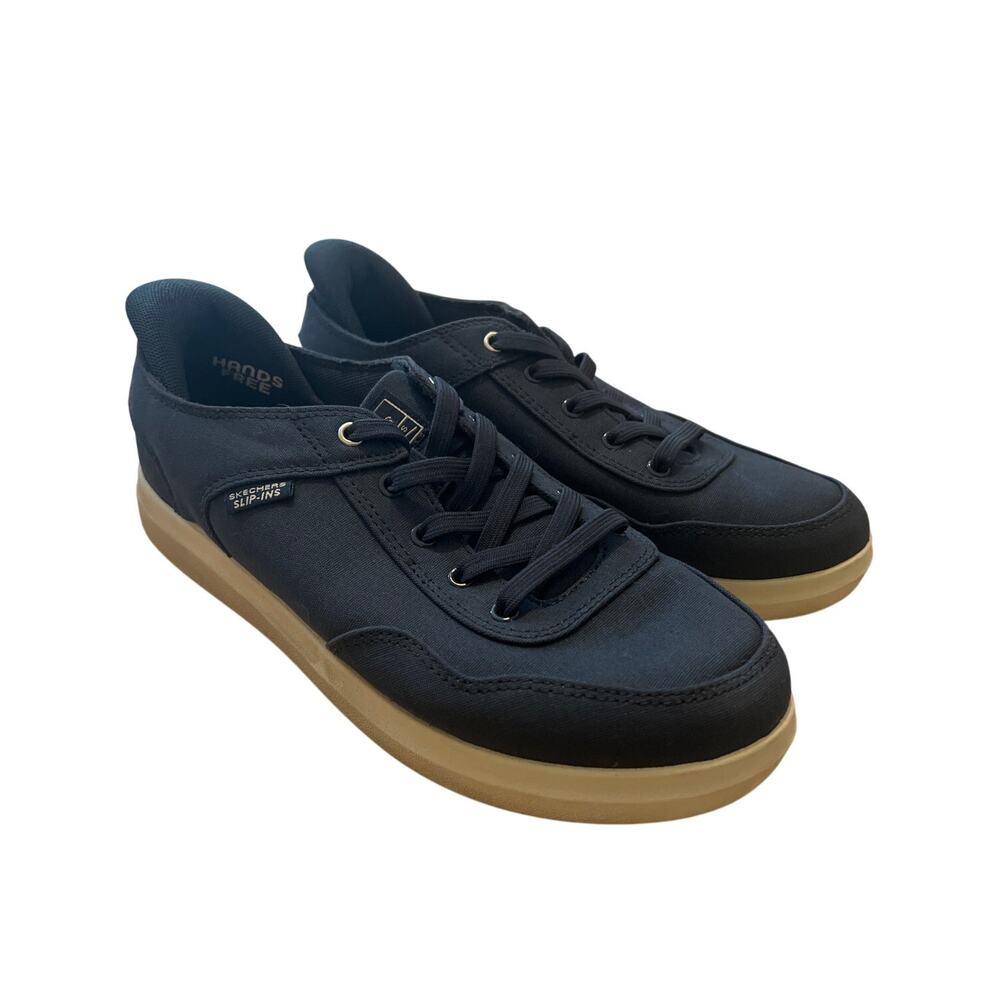 Casual Navy Canvas Women's Sneakers with Gum Sole